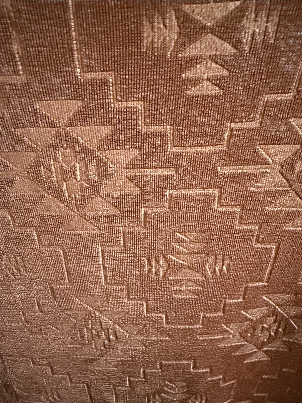 Women's Rust Aztec-Print Top - Picture 5 of 5